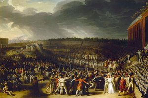 Festival federace na Champ de Mars dne 14. července 1790, 1792.