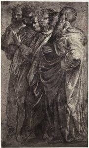 Fotoreprodukce kresby Raphaela, šesti mudrců