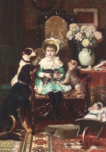 Doddy a její mazlíčci, 1883 od Charles Trevor Garland