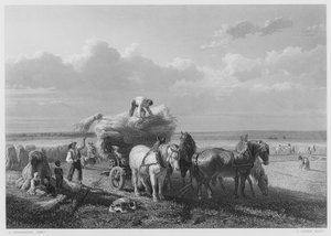 The Harvest-Field, z obrázku v Royal Collection (rytina) od Charles Tschaggeny