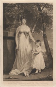 Charlotte Countess Cholmondeley a její syn ctihodný Henry Cholmondeley od Charles Turner