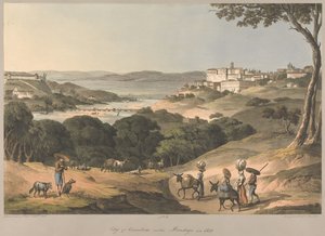 Č. 3  Město Coimbra na řece Mondego v roce 1810