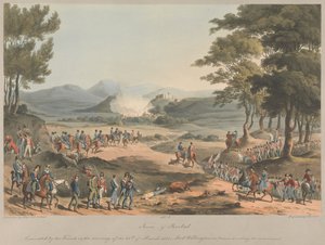 Č. 4  Město Poinbal. Francouzi jej evakuovali ráno 11. března 1811 od Charles Turner