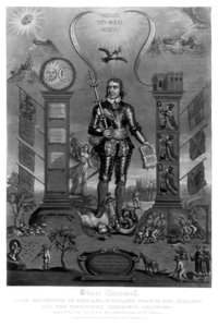Oliver Cromwell , anglický voják a státník, 1816. od Charles Turner