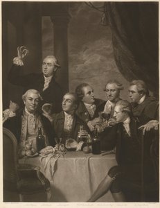 Portrét členů spolku Dilettanti od Charles Turner