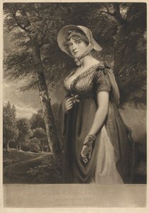 Ctihodná lady Louisa Mannersová v selském oděvu od Charles Turner