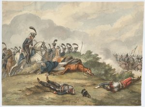 Maršál Blücher v bitvě u Ligny dne 16. června 1815 od Charles Turner Warren