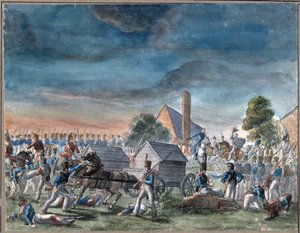 Setkání vévody z Wellingtonu a prince Bluechera od Charles Turner Warren