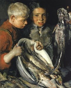 Fisher Children, ca. 1902. od Charles Webster Hawthorne