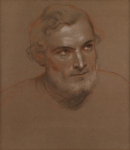 Hlava muže (Křídy) od Charles West Cope