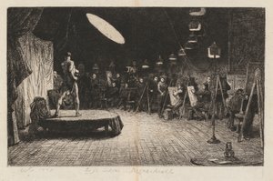Life School Royal Academy od Charles West Cope