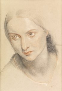 Studie o ženské hlavě, 1894 od Charles West Cope