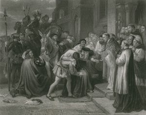 Wolsey v Leicester Abbey, Jindřich VIII od Charles West Cope