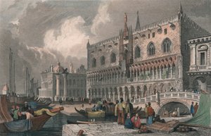 „The Grand Canal & Dóžecí palác, Benátky“, 1844. od Charles Westwood