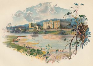 Chatsworth z Derwentu, c1890