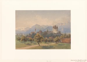Pohled na Thun, Švýcarsko