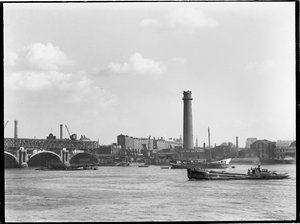 Shot Tower and Lead Works, Belvedere Road, Lambeth, Greater London Authority, 1936. od Charles William Prickett