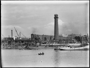 Shot Tower and Lead Works, Belvedere Road, Lambeth, Greater London Authority, 1936. od Charles William Prickett