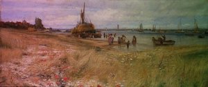 Pobřežní scéna od Charles William Wyllie