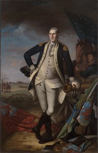 George Washington v bitvě u Princetonu od Charles Willson Peale