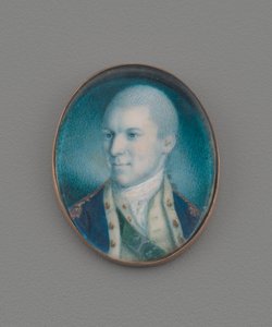 Podplukovník Alexander Hamilton, 1777 (wc na slonovině)