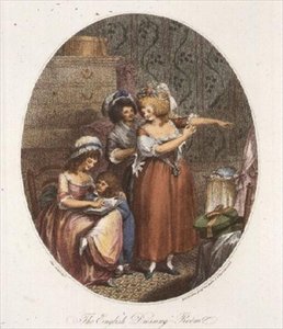 Anglická šatna, vyryla P.W. Tomkins (1760-1840) (akvatinta) (viz také 64847, 64848 & 64850) od Charles after Ansell