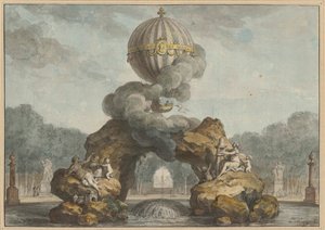 Projekt výzdoby fontány s Charlièrem, 1783.