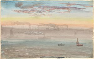 East River, východ slunce od Charles de Wolf Brownell