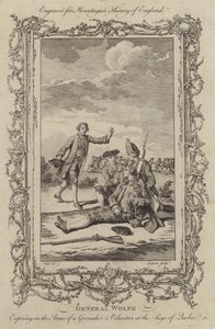 Smrt generála Wolfa při obléhání Quebecu od Charles the Elder Grignion