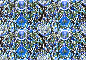 Ashmolean Museum Pattern Design #2, 2020 (štětec a pera) od Charlotte Orr