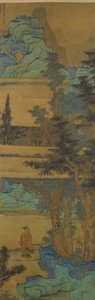 Krajina modrozeleným způsobem z roku 1633. od Chen Hongshou