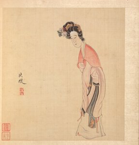 Obrazy podle starých mistrů: Dáma, 1598-1652. od Chen Hongshou