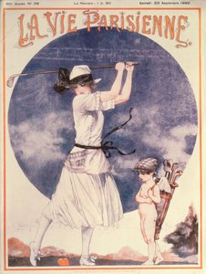 Obálka časopisu La Vie Parisienne, Žena na golfu od Cheri Herouard