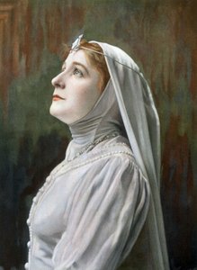Operní pěvkyně Berthe Lamare jako Ghyslaine v opeře "Ghyslaine", foto Cheri Rousseau a Glauth z francouzského papíru "Le Theatre" květen 1908