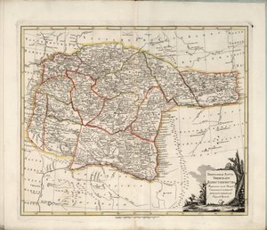 Obecná mapa guvernorátu Ufa, 1791. od Chernoi