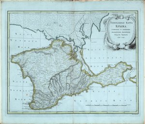 Obecná mapa Krymu, 1791. od Chernoi