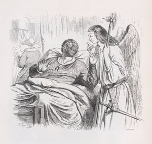 The Guardian Angel z The Complete Works of Béranger, 1836. od Cherrier