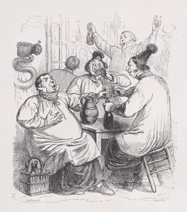 Farní zpěváci z The Complete Works of Béranger, 1836. od Cherrier