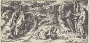 Izraelité prchají z Egypta od Cherubino Alberti