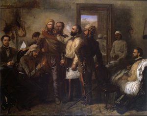 Thomas Henry Kavanagh VC (1821-82) v převleku za domorodce během indické vzpoury při obléhání Lucknow, 9. listopadu 1857, cca 1860