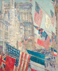 Den spojenců, květen 1917 (olej na plátně) od Childe Frederick Hassam
