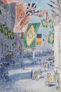 Avenue of the Allies: Brazílie, Belgie od Childe Frederick Hassam