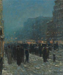 Broadway a 42. ulice od Childe Frederick Hassam