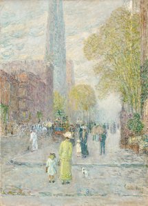 Katedrála Spires, jarní ráno od Childe Frederick Hassam