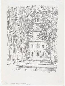 Koloniální kostel, Gloucester od Childe Frederick Hassam