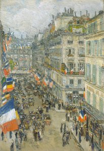 Čtrnáctého července, Rue Daunou od Childe Frederick Hassam