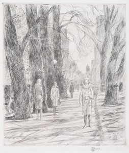 Lafayette Square, Washington od Childe Frederick Hassam
