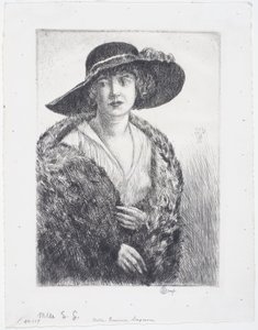Slečna Erminie Gagnonová od Childe Frederick Hassam