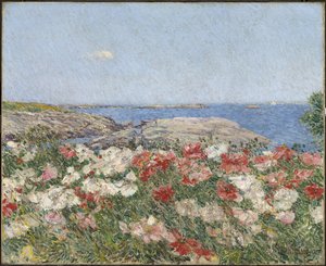 Vlčí máky na ostrovech mělčin od Childe Frederick Hassam