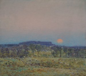 září Východ Měsíce od Childe Frederick Hassam
